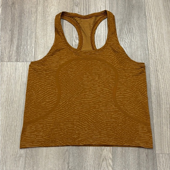 SOLD- Lululemon Size 10 Swiftly Top Tech Racerback 2.0 Race Length Copper Brown - Picture 3 of 10